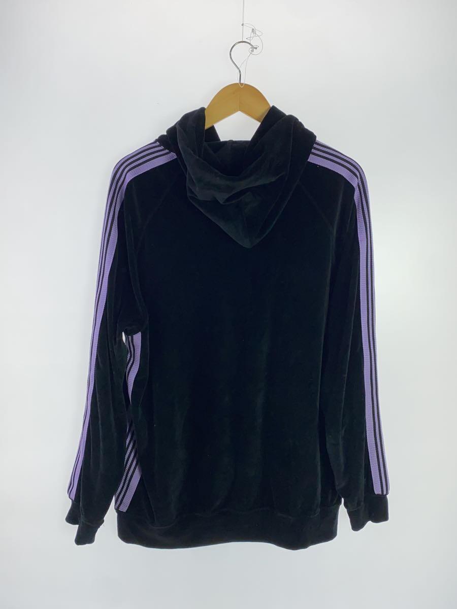 Needles◆Track Hoody-C/PE Velour/パーカー/L/コットン/BLK/KP226_画像2