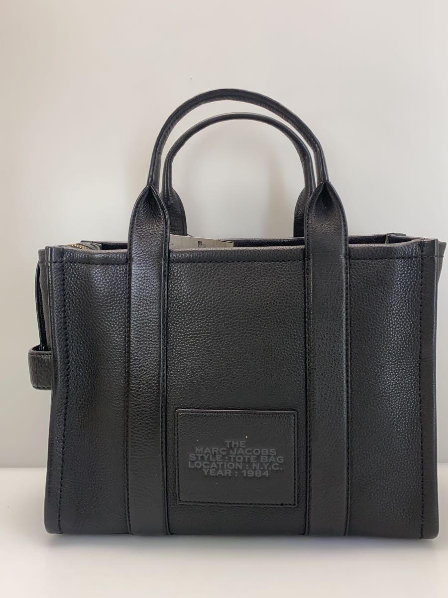MARC JACOBS◆トートバッグ/レザー/BLK/H004L01PF21_画像3