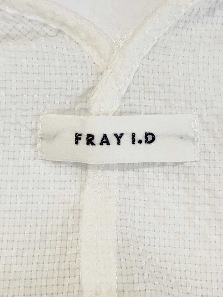 FRAY I.D◆半袖ワンピース/O/ポリエステル/WHT/FWFO203025//_画像3