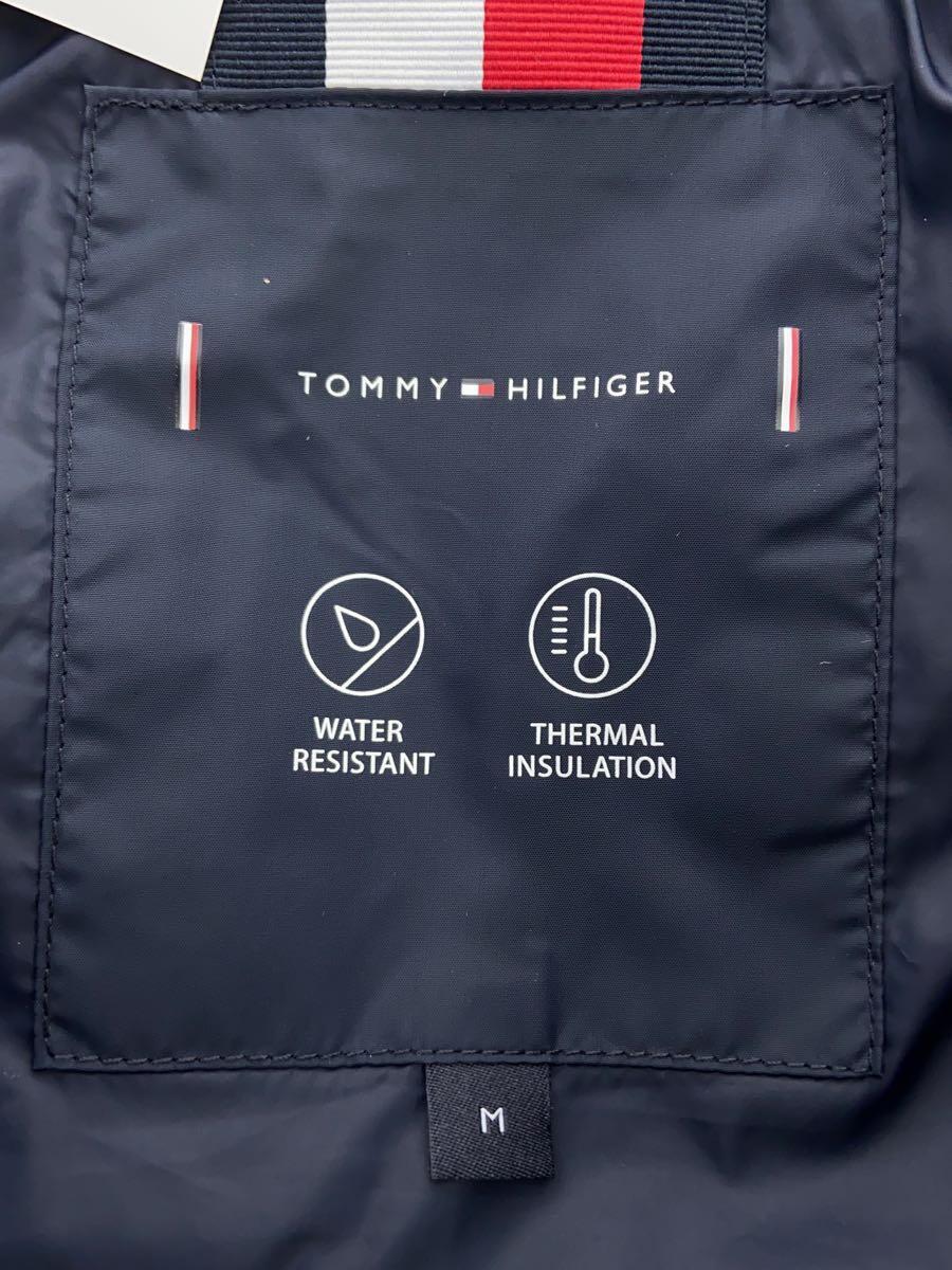 TOMMY HILFIGER◆ニューヨークダウンベスト/M/ポリエステル/ネイビー/紺/MW32769-DW5/ラバーロゴ_画像3