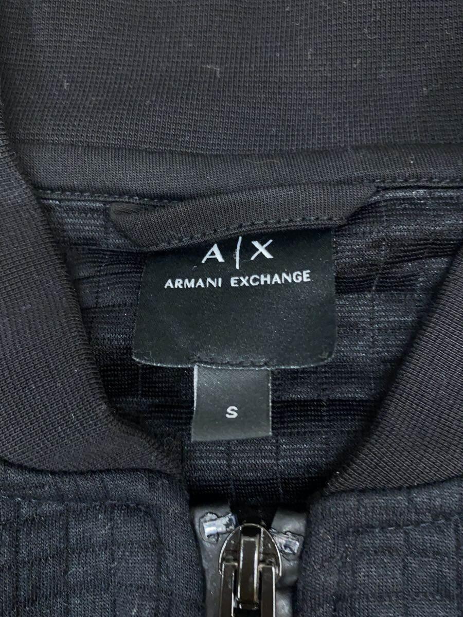 ARMANI EXCHANGE◆ブルゾン/S/ポリエステル/ブラック/無地/6hzmae zj8dzの画像4