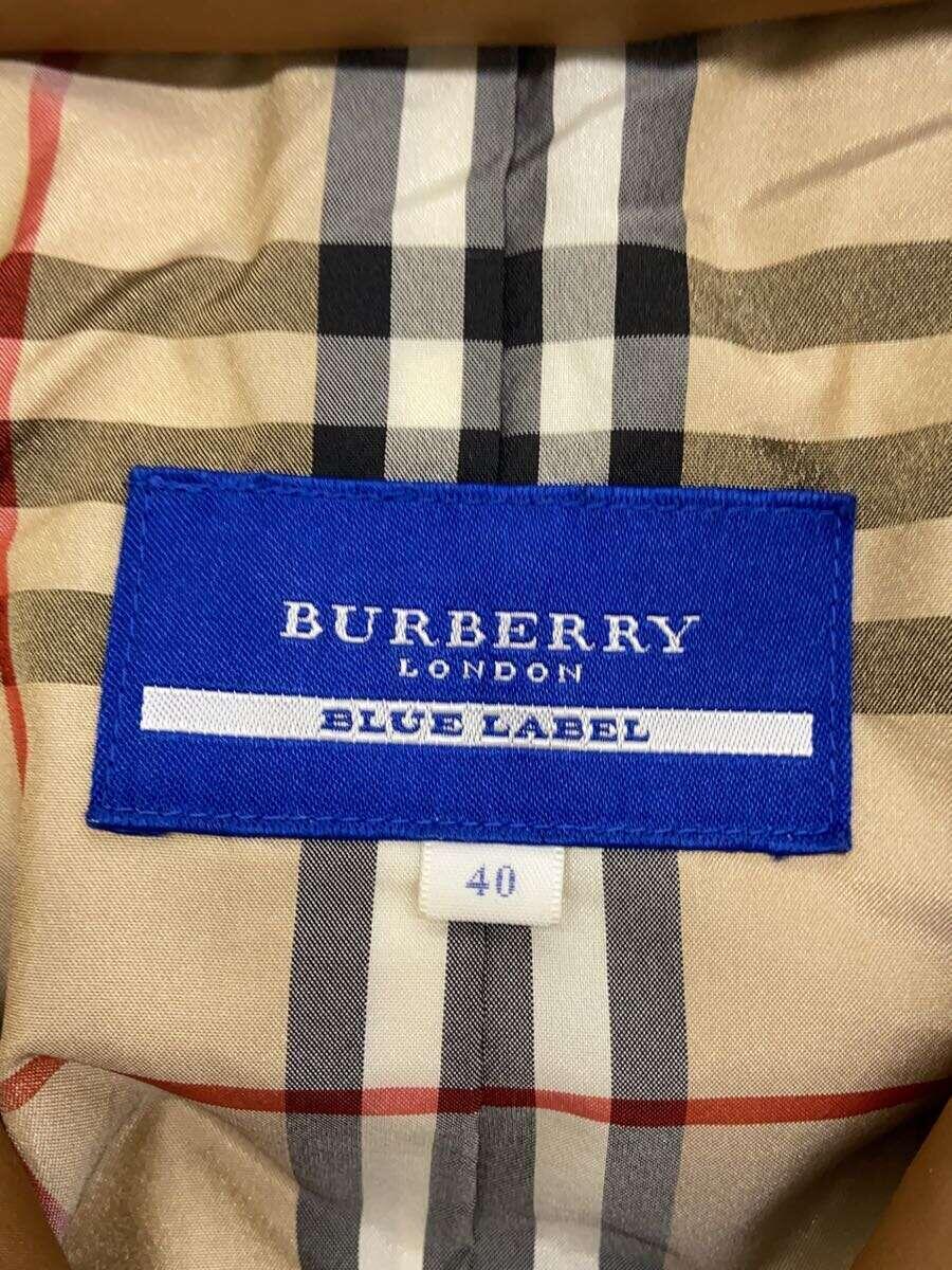 BURBERRY BLUE LABEL◆ダウンジャケット/40/ポリエステル/BRW/無地/FCF14-592-40_画像3