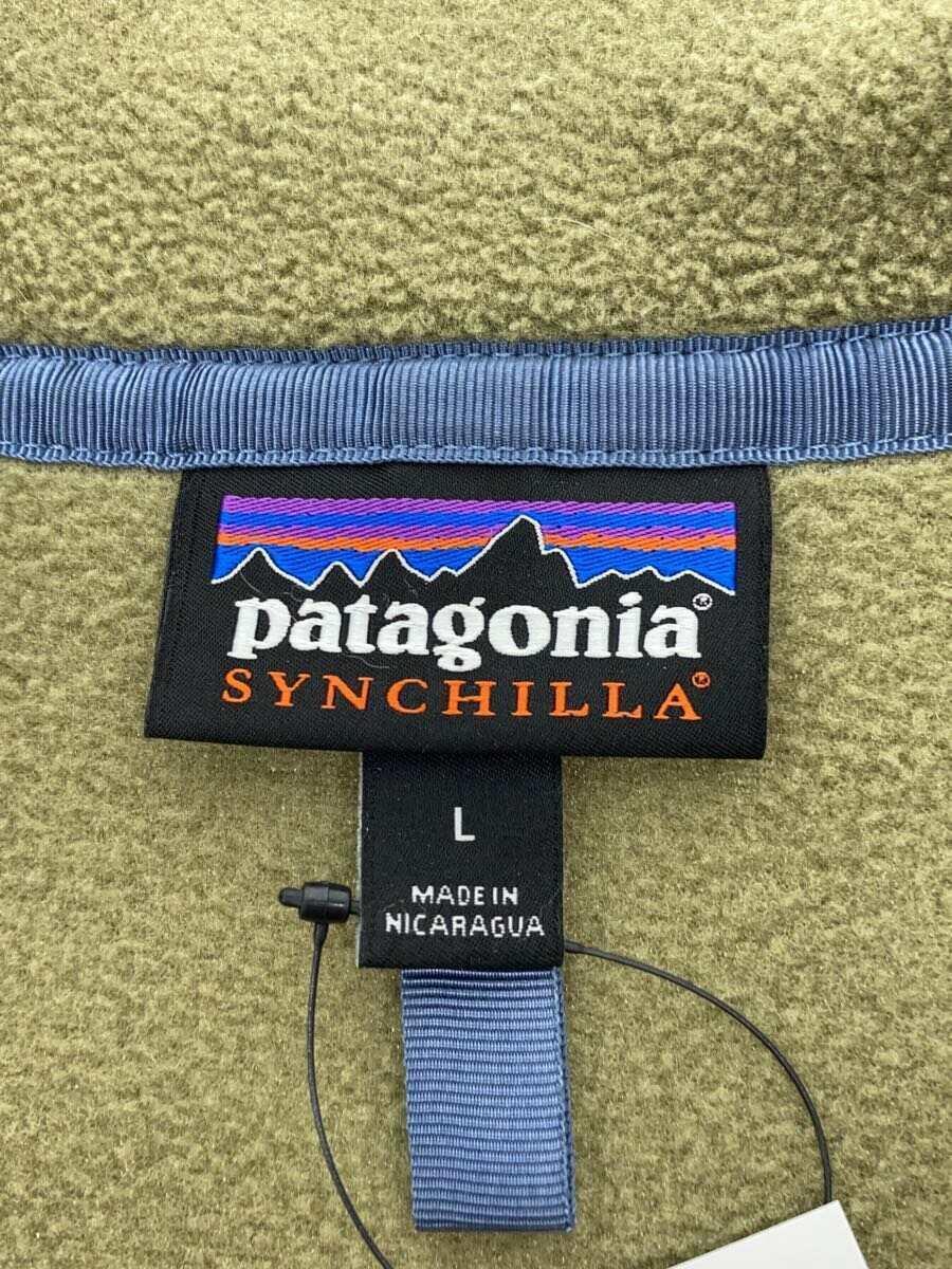 patagonia◆19AW/Lightweight Synchilla Snap-T/L/ポリエステル/KHK/25580FA19_画像3