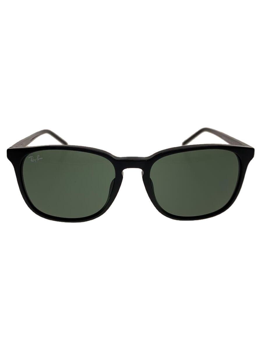 Ray-Ban◆サングラス/ウェリントン/プラスチック/BLK/GRY/RB4387F_画像1