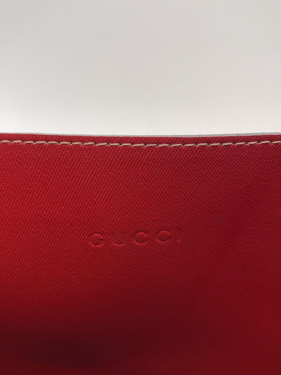 GUCCI◆GGスプリーム/リバーシブルトートバッグ/PVC/RED/総柄/368568_画像5