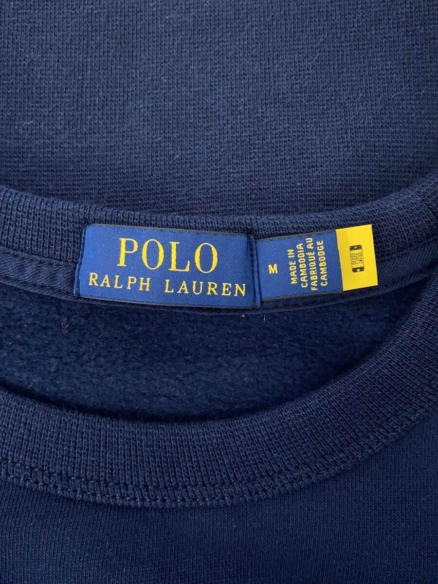 POLO RALPH LAUREN◆スウェット/M/コットン/NVY//_画像3