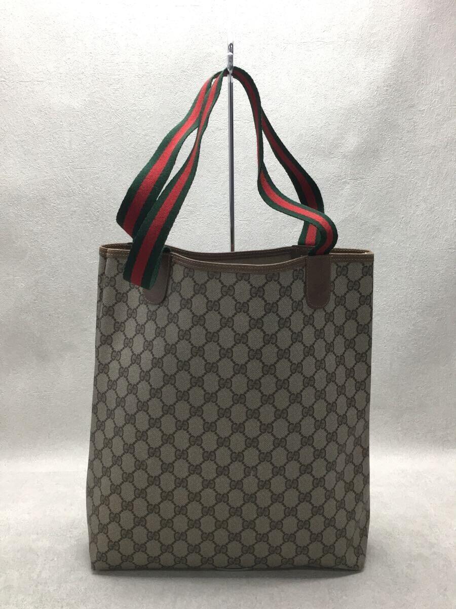 GUCCI◆トートバッグ/PVC/BEG/総柄/39 02 003//_画像3