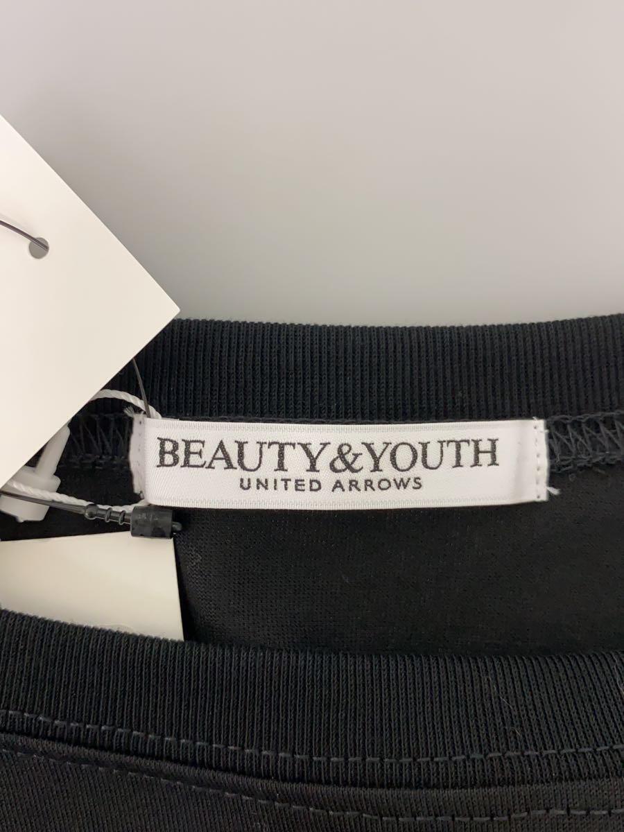 BEAUTY&YOUTH UNITED ARROWS◆バックボリューム フレンチスリーブカットソー/カットソー/FREE/コットン/ブラッ/1617-137-5924//_画像3