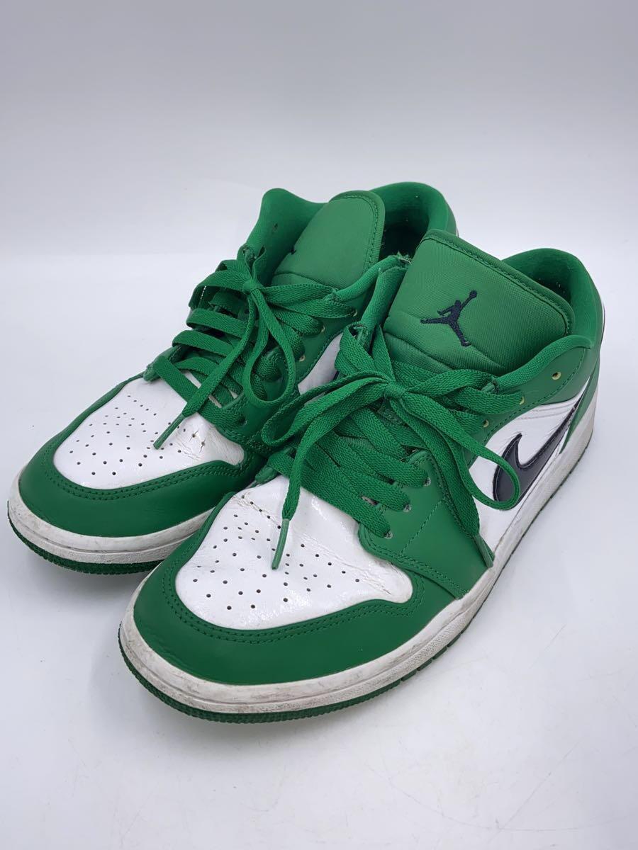 NIKE◆AIR JORDAN 1 LOW/27cm/GRN/履きジワ有/ソール汚れ有_画像2