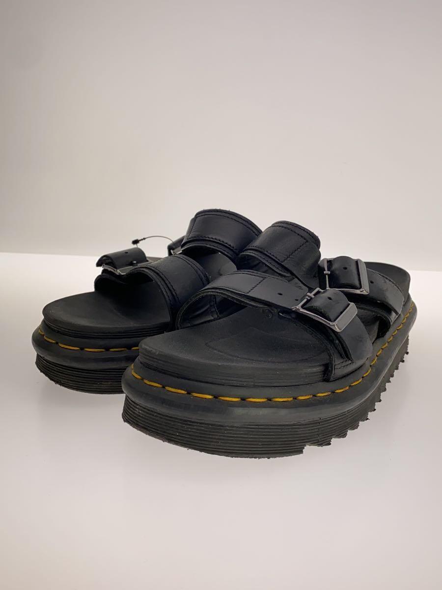 Dr.Martens◆サンダル/24cm/BLK_画像2