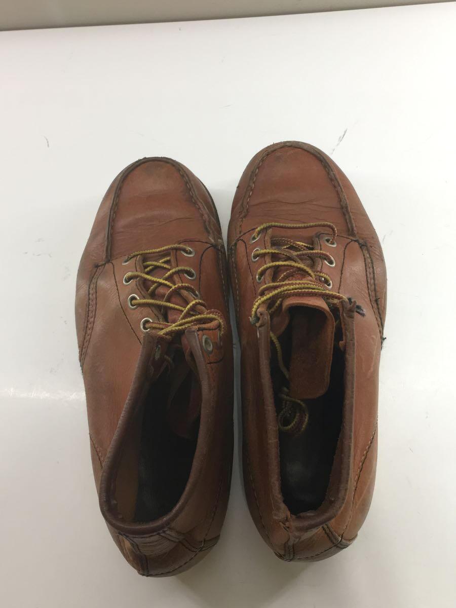 RED WING◆レースアップブーツ・クラシックモックトゥ/US9/BRW/牛革//_画像3