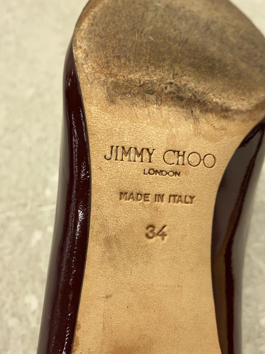 JIMMY CHOO◆パンプス/34/ボルドー/エナメル_画像5