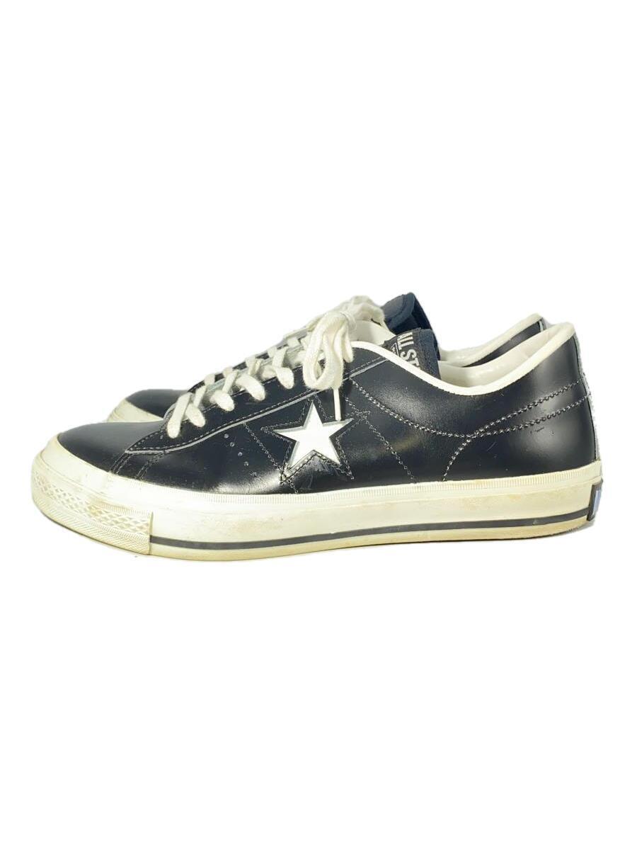 CONVERSE◆ローカットスニーカー/US9/BLK/レザー_画像1