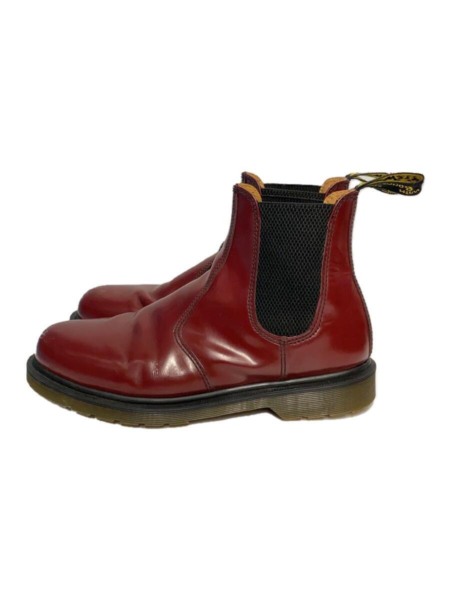 Dr.Martens◆サイドゴアブーツ/UK8/BRD/レザー/2976//_画像1