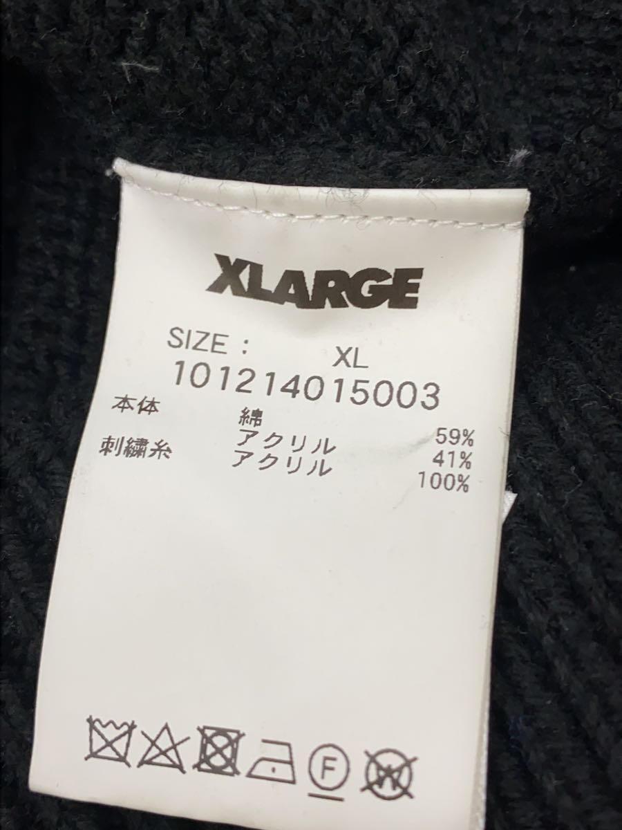 X-LARGE◆セーター(厚手)/XL/コットン/BLK/101214015003_画像4