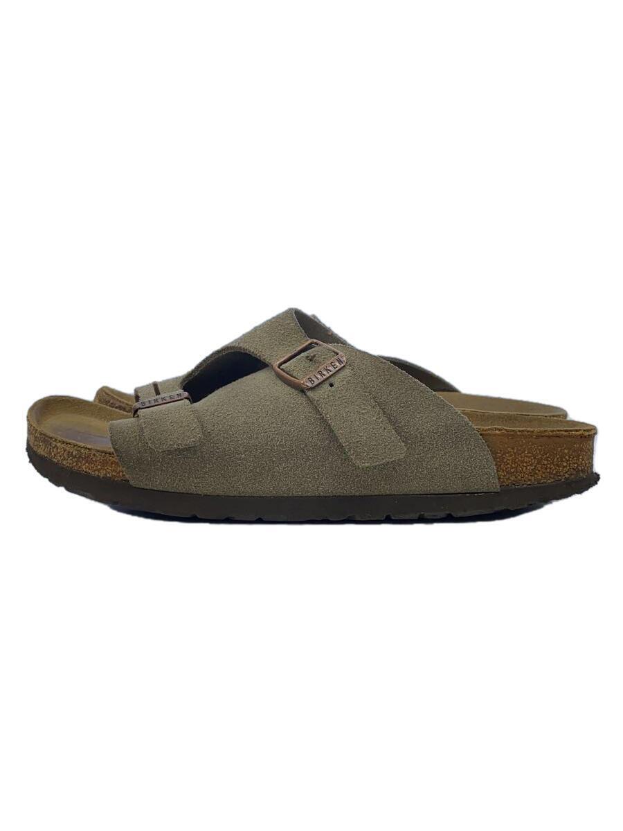 BIRKENSTOCK◆チューリッヒ/サンダル/24.5cm/BEG/スウェード_画像1