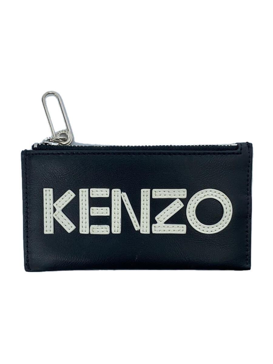 KENZO◆カードケース/レザー/BLK/メンズ_画像1