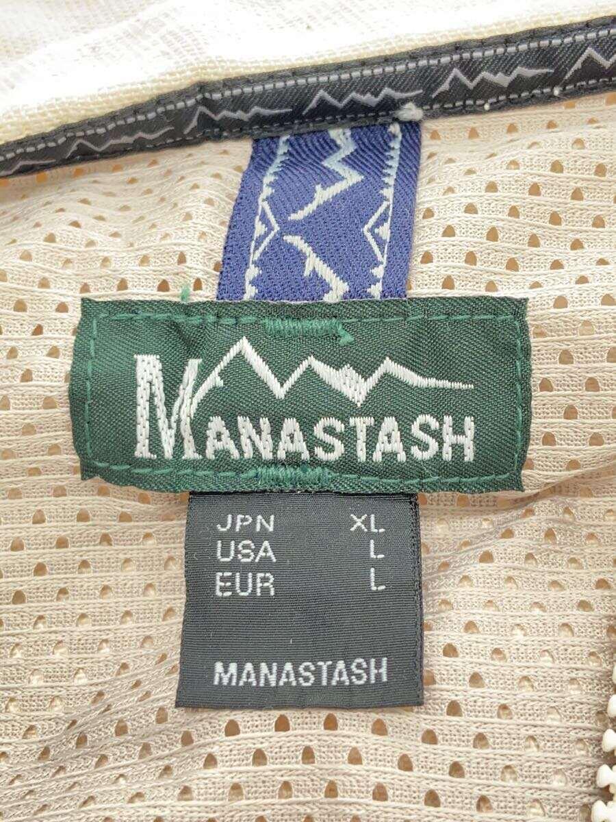 MANASTASH◆ジャケット/XL/リネン/IVO/無地/7122036_画像3