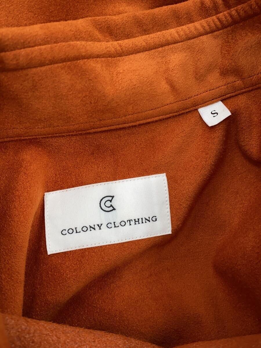 COLONY CLOTHING◆コロニークロージング/長袖シャツ/S/ポリエステル/オレンジ/無地_画像3