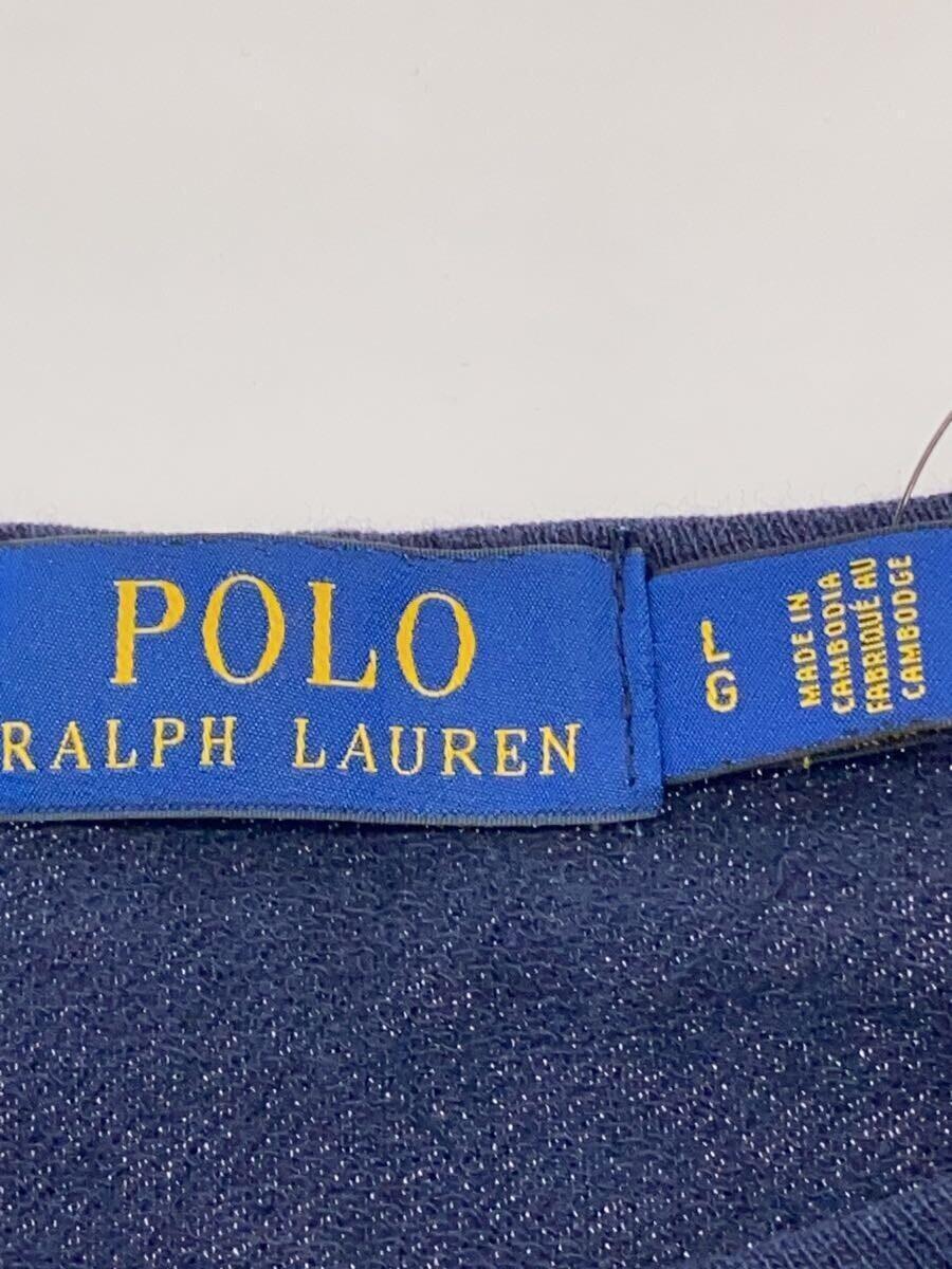 POLO RALPH LAUREN◆長袖Tシャツ/L/コットン/ネイビー/無地//_画像3