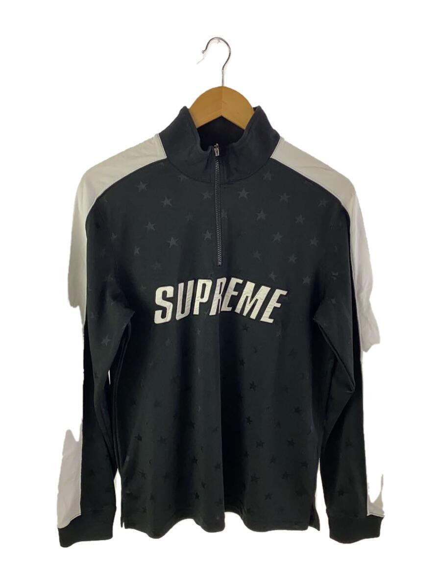 Supreme◆18AW/Track Half Zip Pullover/S/ポリエステル/BLK_画像1