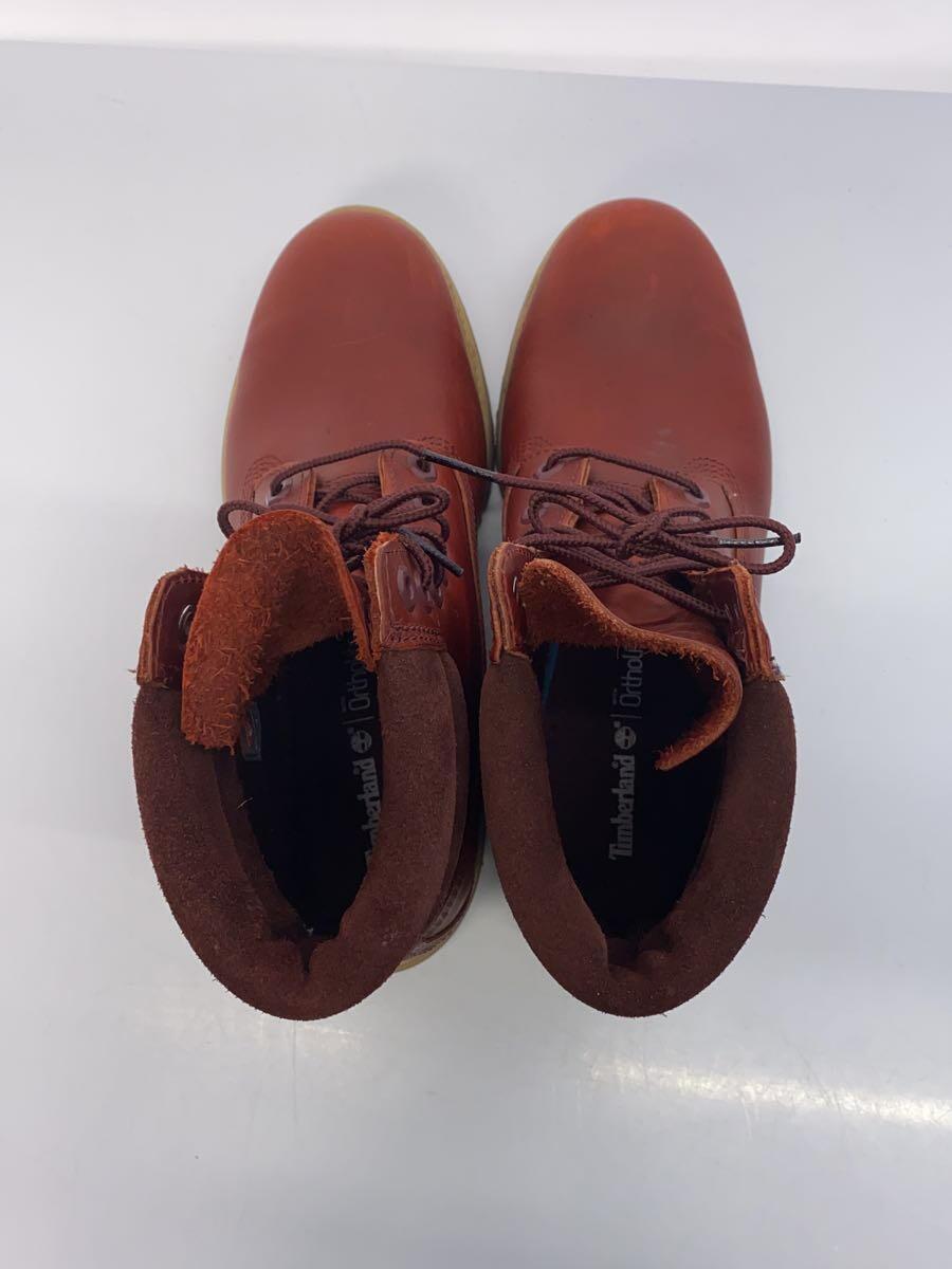 Timberland◆レースアップブーツ/UK7.5/BRW/レザー/A151T_画像3