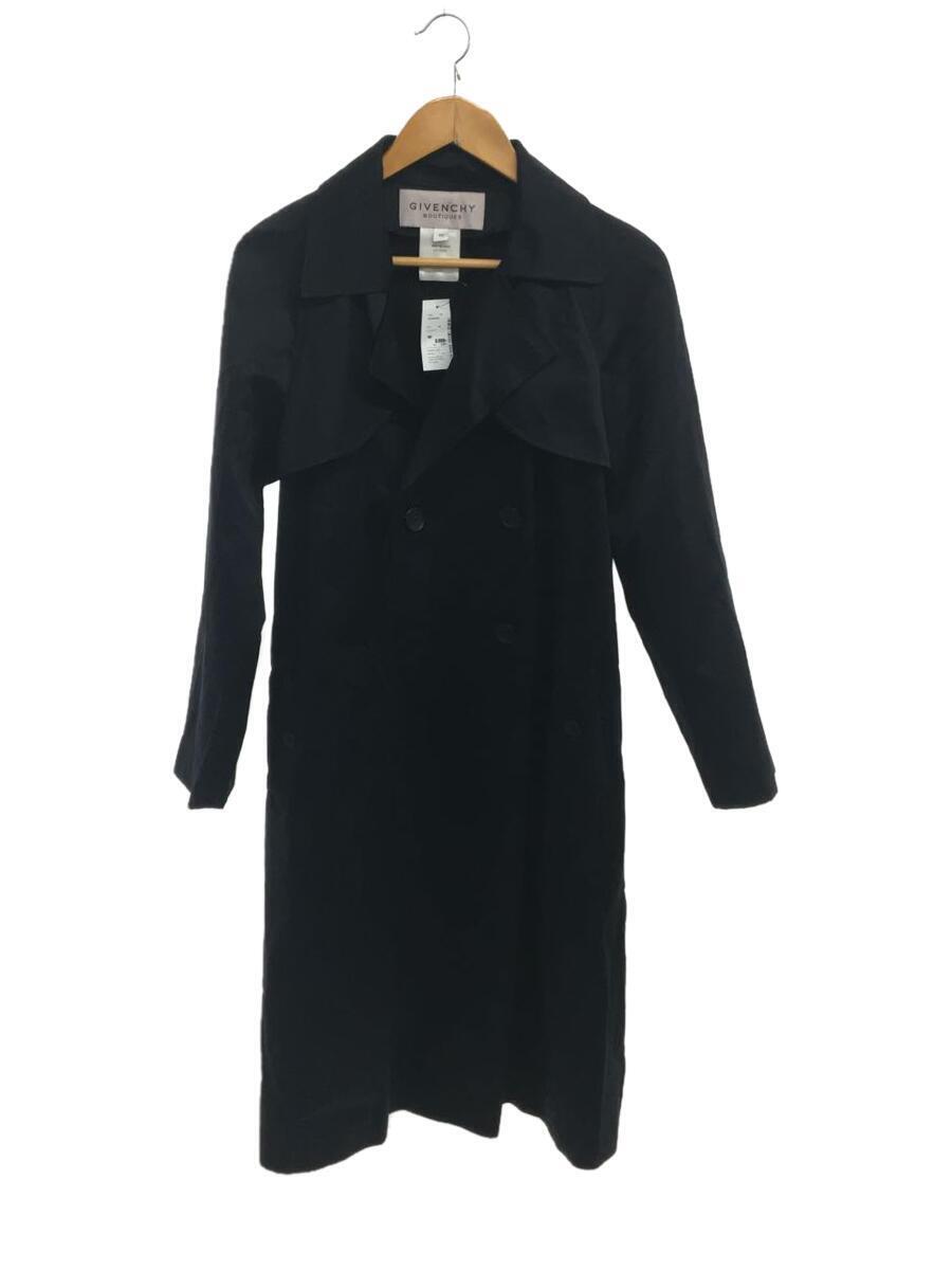 GIVENCHY* trench coat /40/ cotton /BLK/472-57034