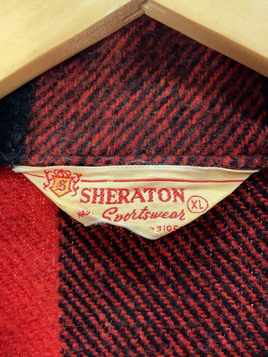 SHERATON/ブルゾン/XL/ウール/RED/チェック_画像3