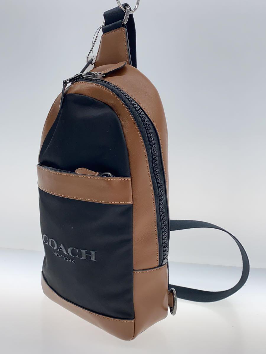 COACH◆ショルダーバッグ/PVC/BLK/F59320/ボディバッグ//_画像2