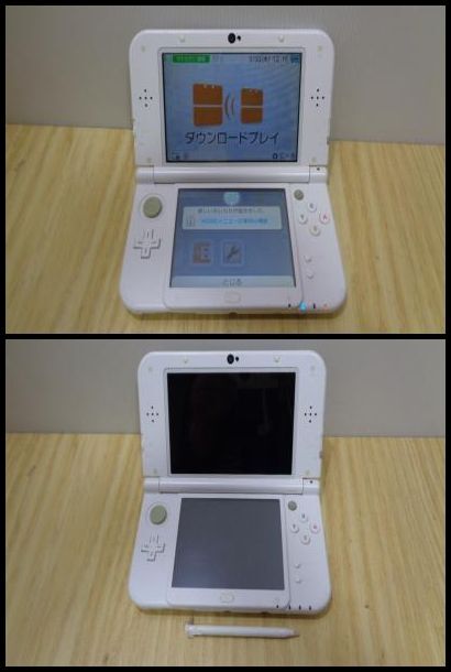 vh0185 送料無料 計3台 任天堂 new NINTENDO 3DSLL newニンテンドー3DS LL 本体 RED-001 ホワイト メタリックブルー ブラック ACアダプタ付の画像2
