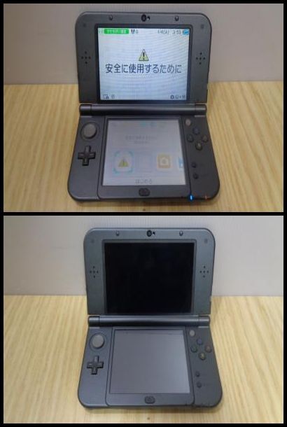 vh0185 送料無料 計3台 任天堂 new NINTENDO 3DSLL newニンテンドー3DS LL 本体 RED-001 ホワイト メタリックブルー ブラック ACアダプタ付の画像6