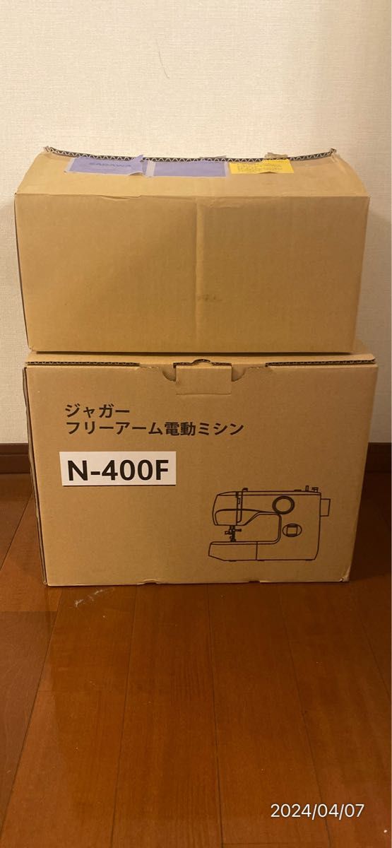 【新品未使用】ジャガー　電動ミシン　N400F（フットコン付き）