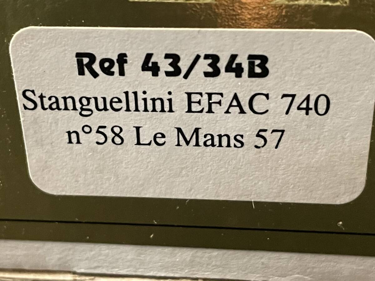 レア Renaissance kit キット 1/43 Stanguellini EFAC 740 LE MANS 1957 送料410円の画像10
