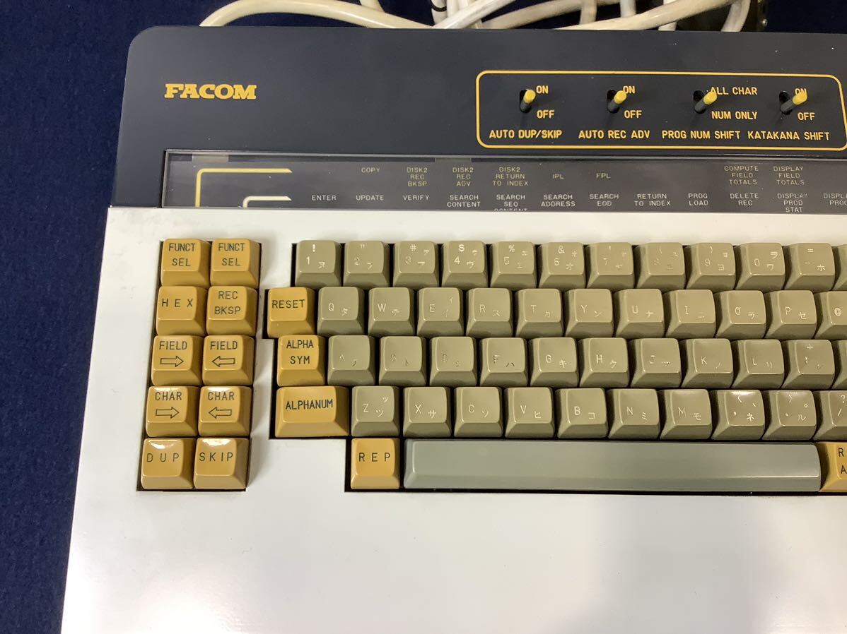 長谷川電機　FACOM F6852A2キーボードユニット　Keyboard 昭和レトロ　ジャンク品　YA042609_画像2