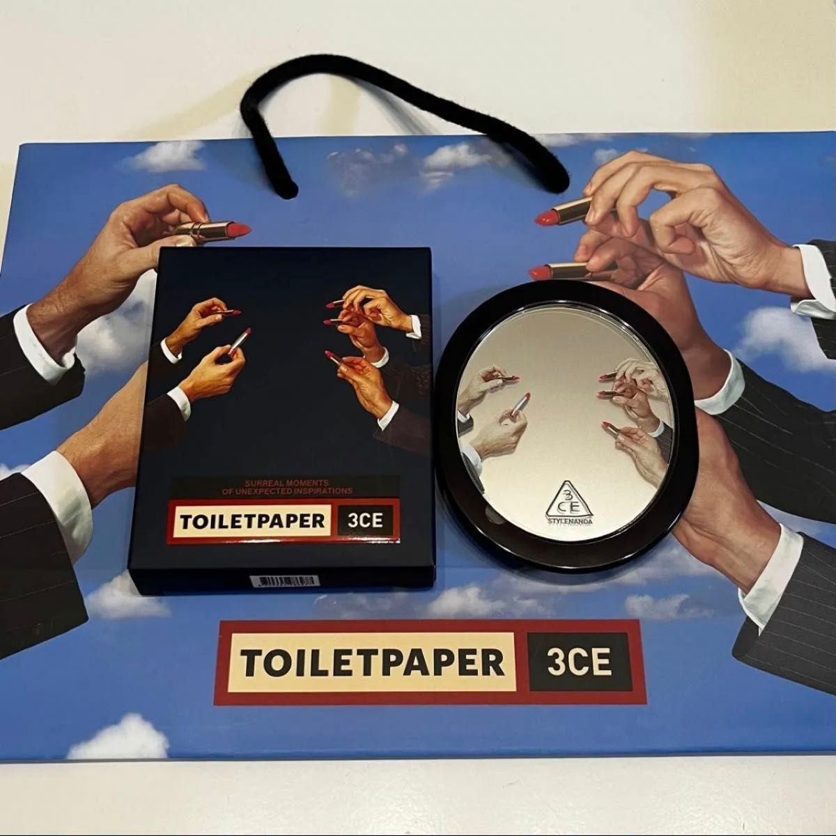 3CE TOILETPAPER MAGAZINE コラボ　ミラー　seletti セレッティ　トイレットペーパー