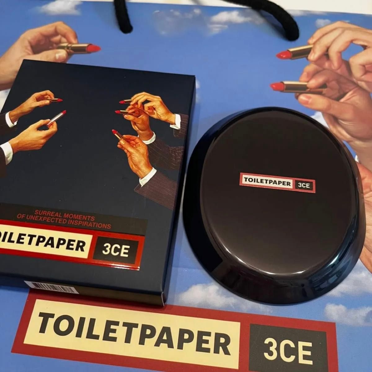 3CE TOILETPAPER MAGAZINE コラボ　ミラー　seletti セレッティ　トイレットペーパー