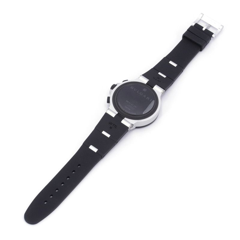 [3 год гарантия ] BVLGARY мужской BVLGARY aluminium часы 103868 41mm черный циферблат Raver оправа самозаводящиеся часы наручные часы б/у бесплатная доставка 