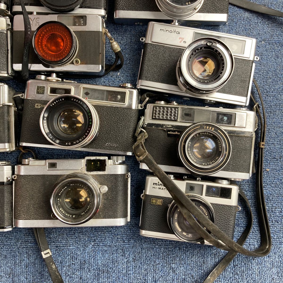 【A32】計30個 レンジファインダー カメラ まとめ売りCanon Nikon Yashica Petri Fujica など ジャンク品 の画像10
