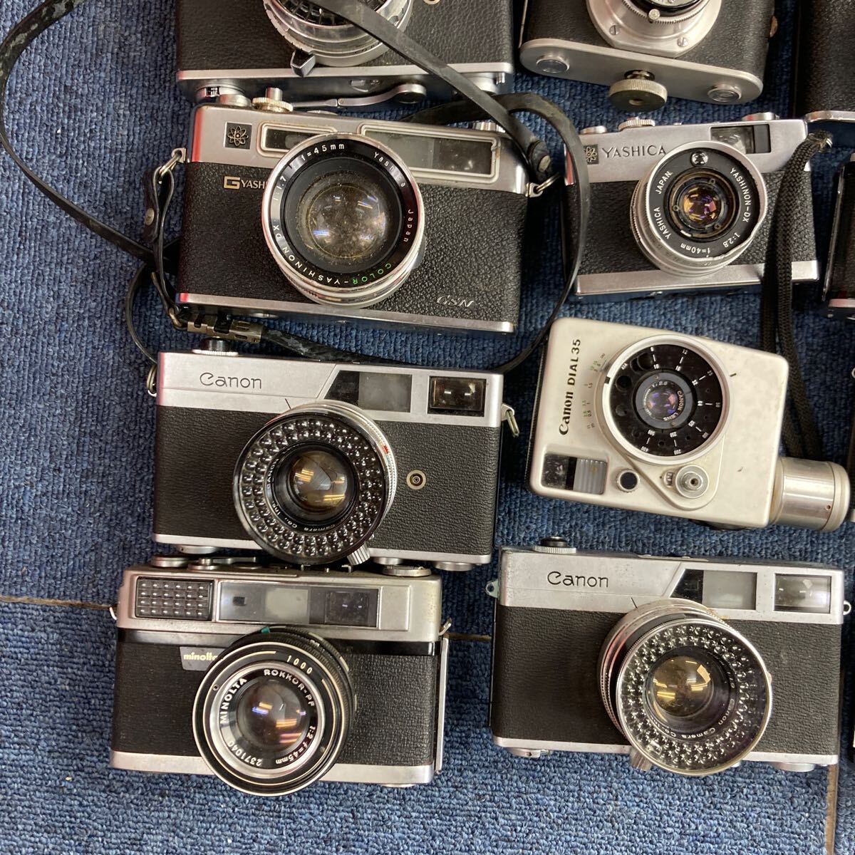 【A34】計30個　レンジファインダー カメラ　まとめ売りCanon Minolta Yashica Petri Konica Fujica など　ジャンク品　_画像8