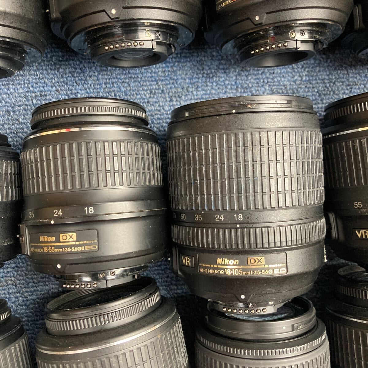 【A62】計20個 Nikon AF AF-S VR 多数ありレンズ まとめ売り ズームレンズ 純正 18-105mm などの画像6