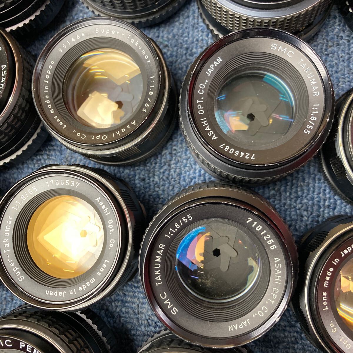 [A64] total 25 piece PENTAX Takumar single burnt point lens set sale 50mm F1.4 F1.8 F2 F1.7 55mm 28mm 35mm etc. 