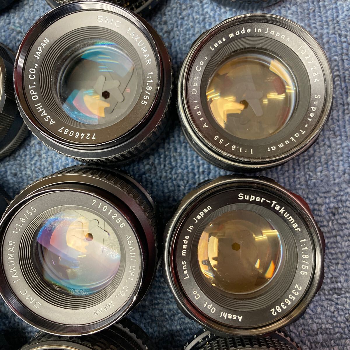 [A64] total 25 piece PENTAX Takumar single burnt point lens set sale 50mm F1.4 F1.8 F2 F1.7 55mm 28mm 35mm etc. 