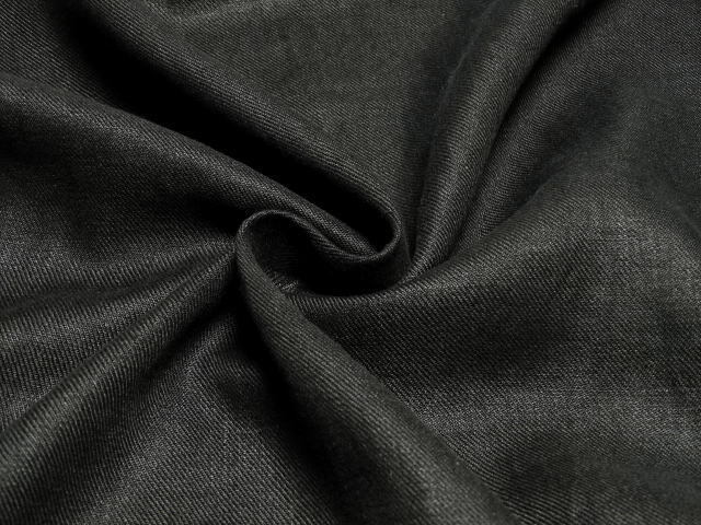 麻100 fashionクロス ツイル 斑糸織込 やや薄 ソフト 黒 3mの画像4