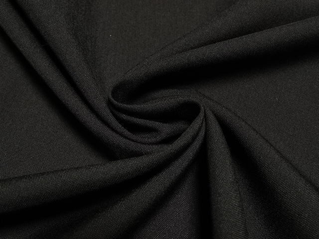 ウール/ポリ混 サマー系/fashionクロス やや薄 ソフト 黒 10mW巾の画像4
