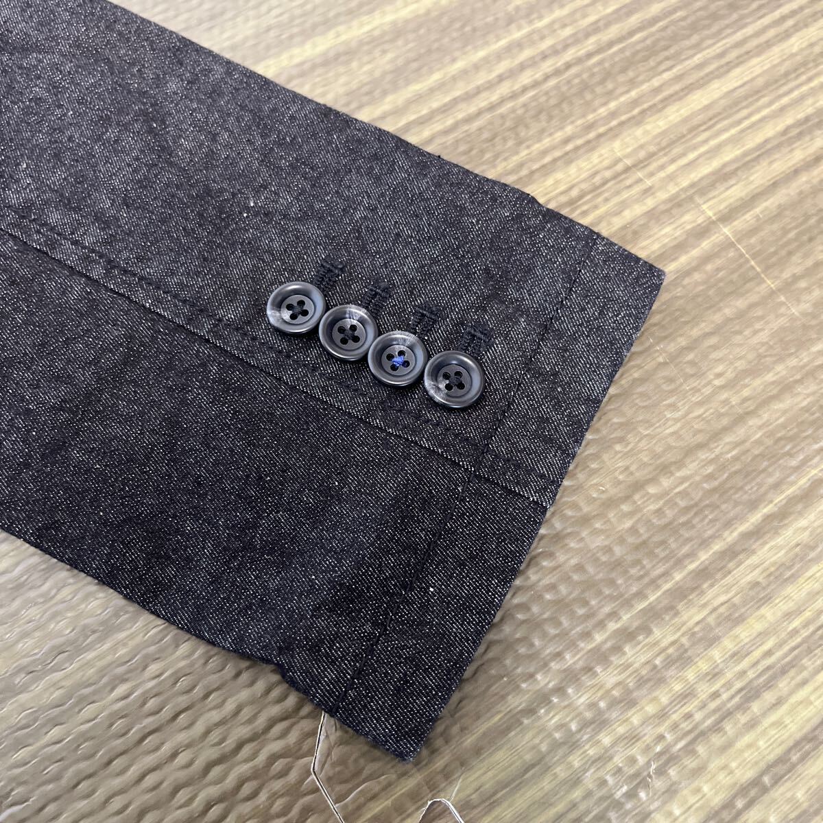5-6新品 BLUE CROSS ブラックデニムストレッチジャケット テーラードデニムジャケット キッズＬ 160 18,800円+税の画像8