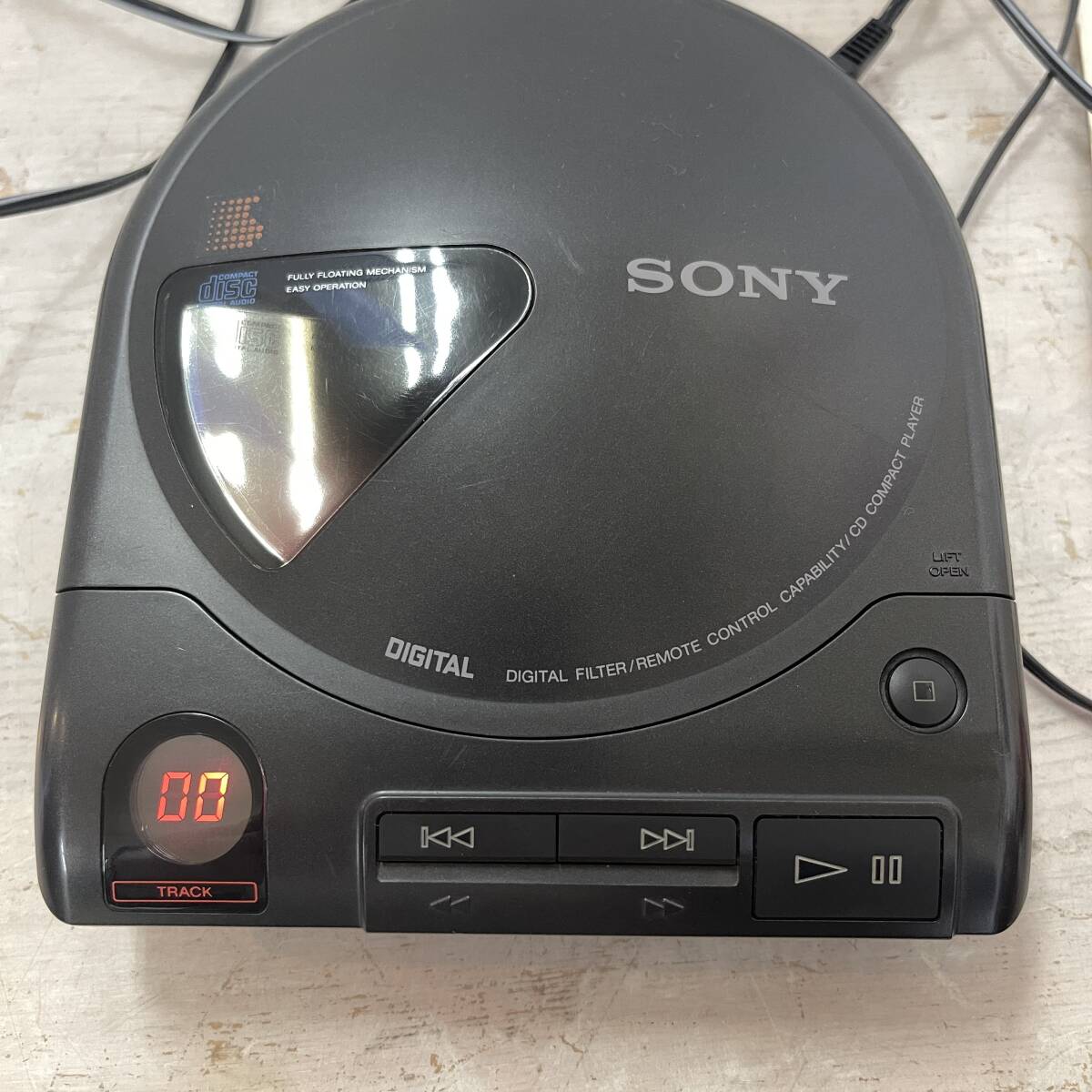 3444 SONY/ソニー ポータブルCDプレーヤー COMPACT DISC COMPACT PLAYER ACアダプターあり 中古品 ジャンクの画像3