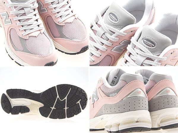 新品/NEW BALANCE/ニューバランス/M2002RFC/レディースサイズ/SAND PINK/GRAY/サンド ピンク/グレー/NERGY/ABZORB/スエード/ワイズD/24.5cm_画像3