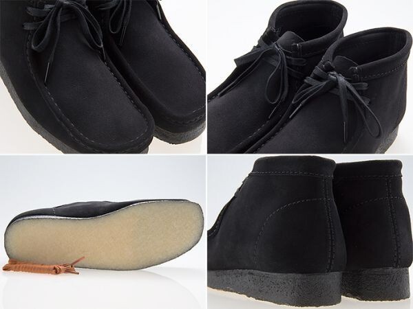 新品/CLARKS ORIGINALS/クラークス オリジナルズ/WALLABEE BOOT/ワラビー ブーツ/BLACK SUEDE/ブラック スエード/黒/26155517/29.0cm_画像3