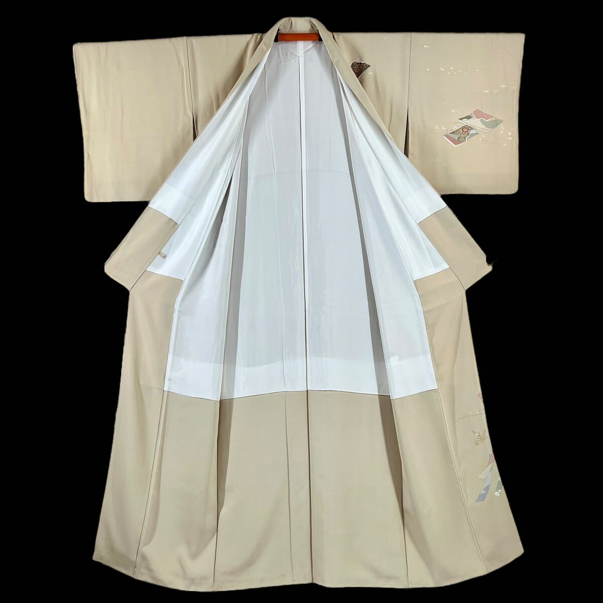 付下げ 付け下げ トールサイズ 裄長 袷着物 着物 きもの フォーマル着物 リサイクル着物 kimono 中古 仕立て上がり 身丈168.5cm 裄丈68cmの画像6