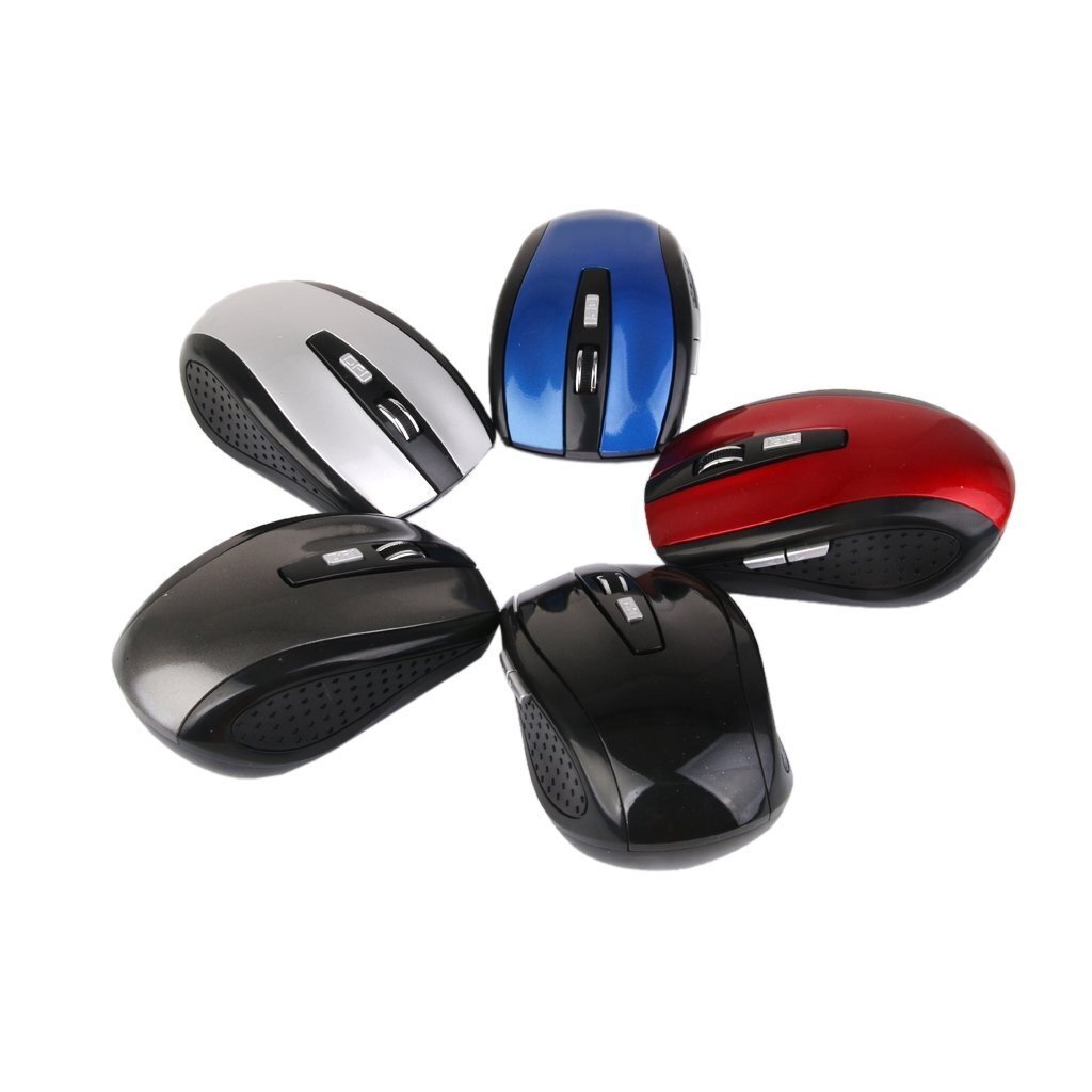 【vaps_3】マウス ワイヤレスマウス 《レッド》 USB 光学式 6ボタン マウス 無線 2.4G 送込_画像2